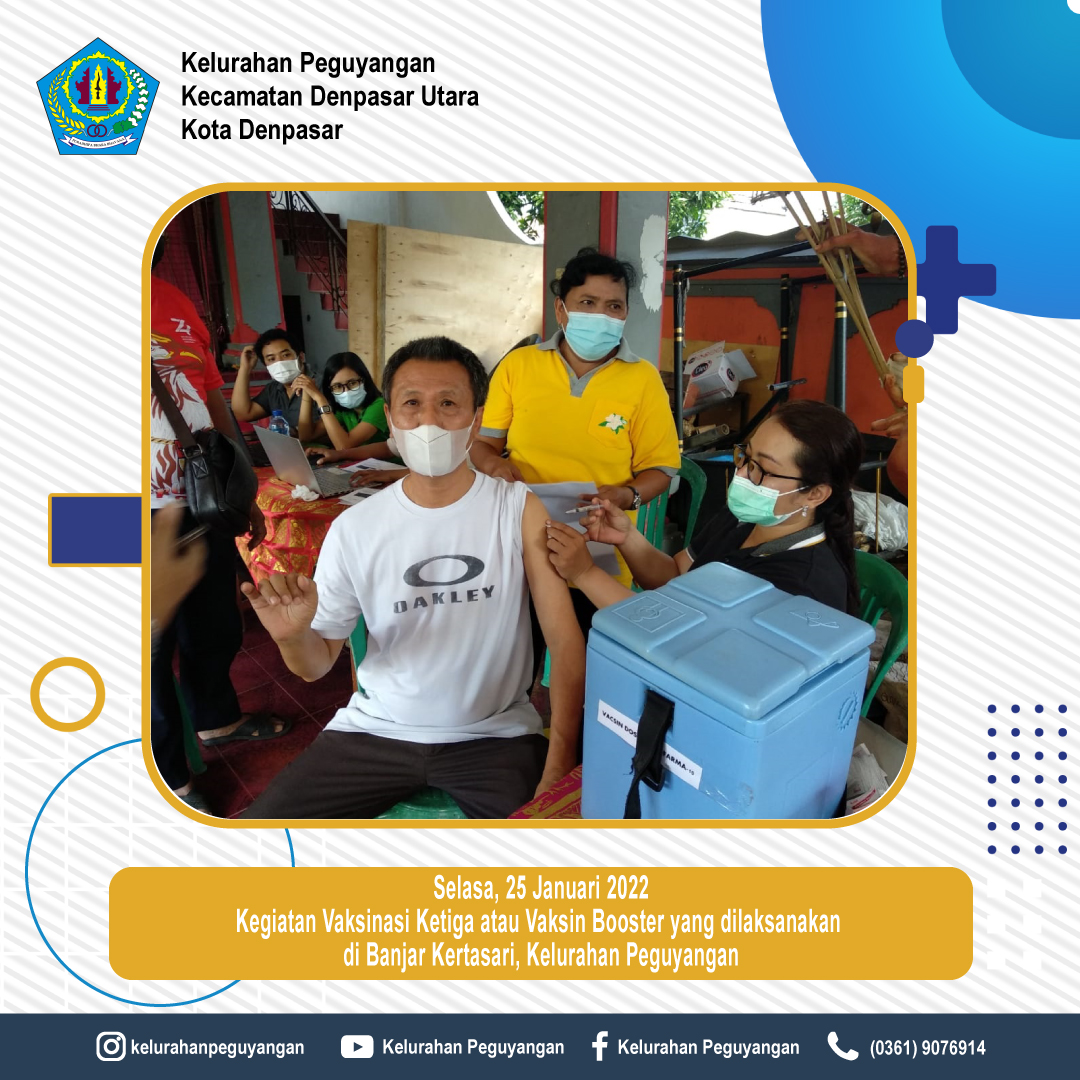 Vaksin Booster yang dilaksanakan di Lingkungan Banjar Kertasari