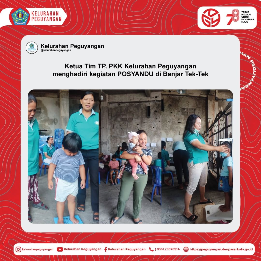KEGIATAN POSYANDU BALITA DI BANJAR TEK-TEK