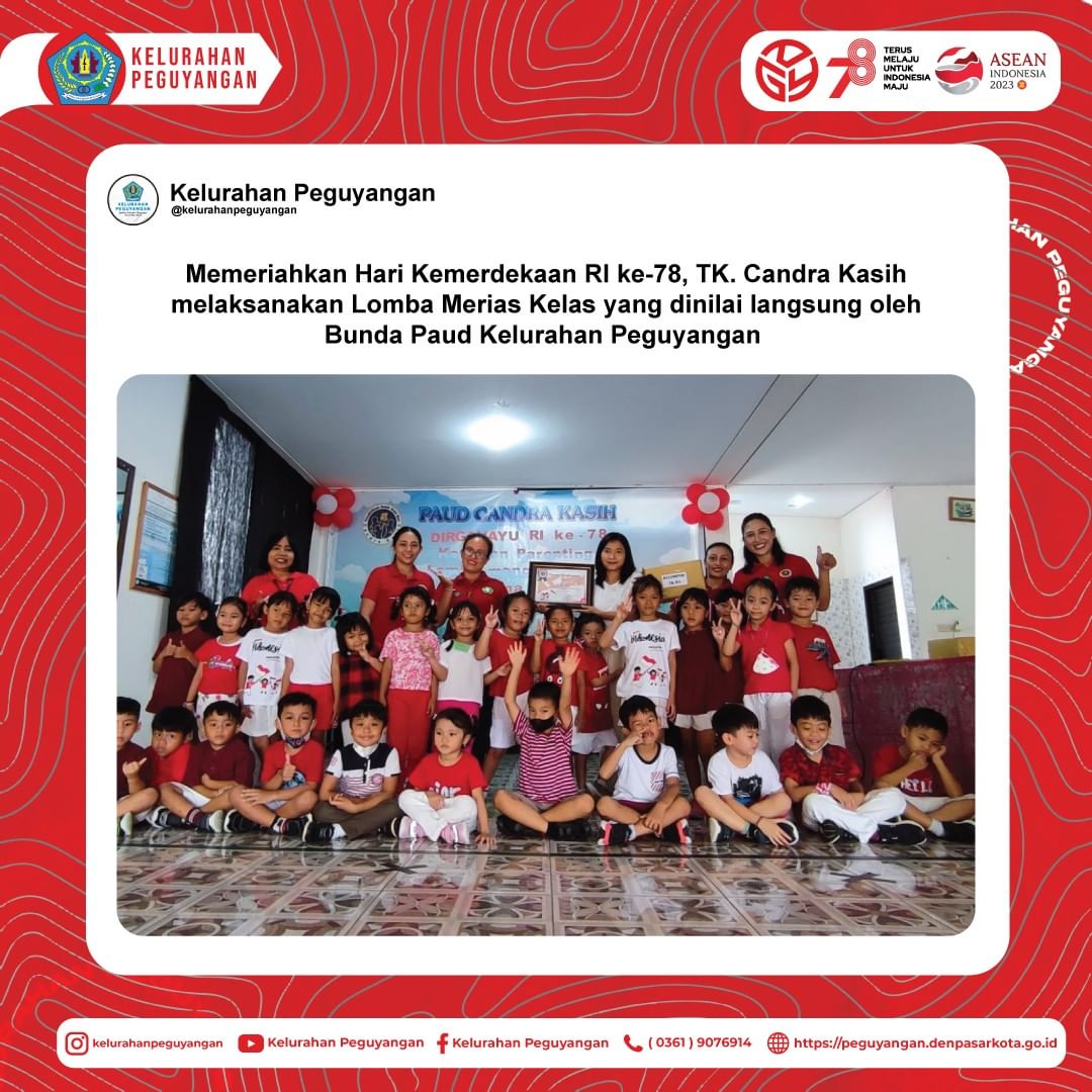 MEMERIAHKAN LOMBA RI YANG KE -78 DI TK. CANDRA KASIH