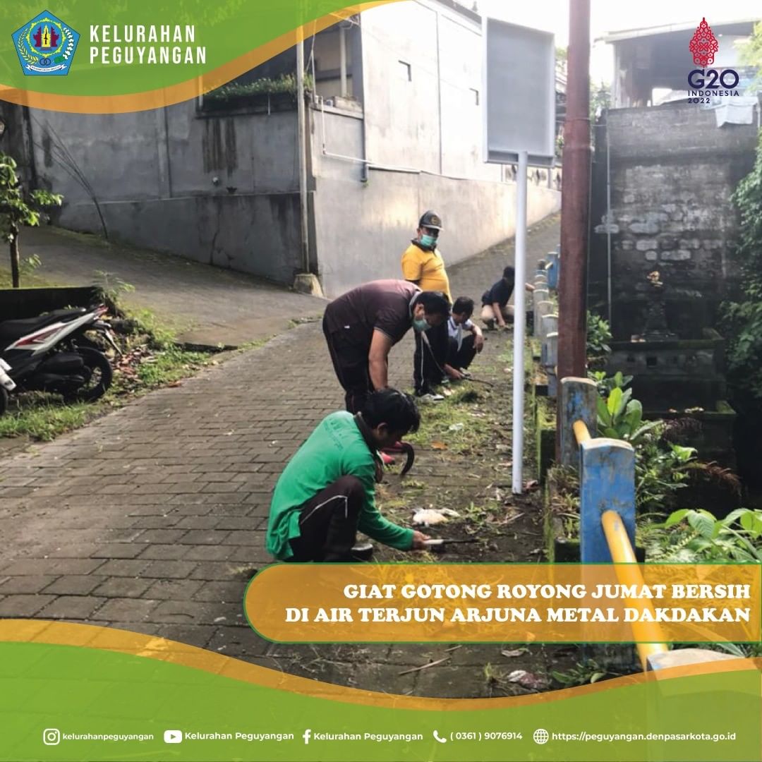 GIAT GOTONG ROYONG JUMAT BERSIH DI AIR TERJUN ARJUNA METAL DAKDAKAN