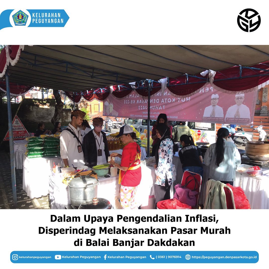 DALAM UPAYA PENGENDALIAN INFLASI, DISPERINDAG MELAKSANAKAN PASAR MURAH DI BALAI BANJAR DAKDAKAN