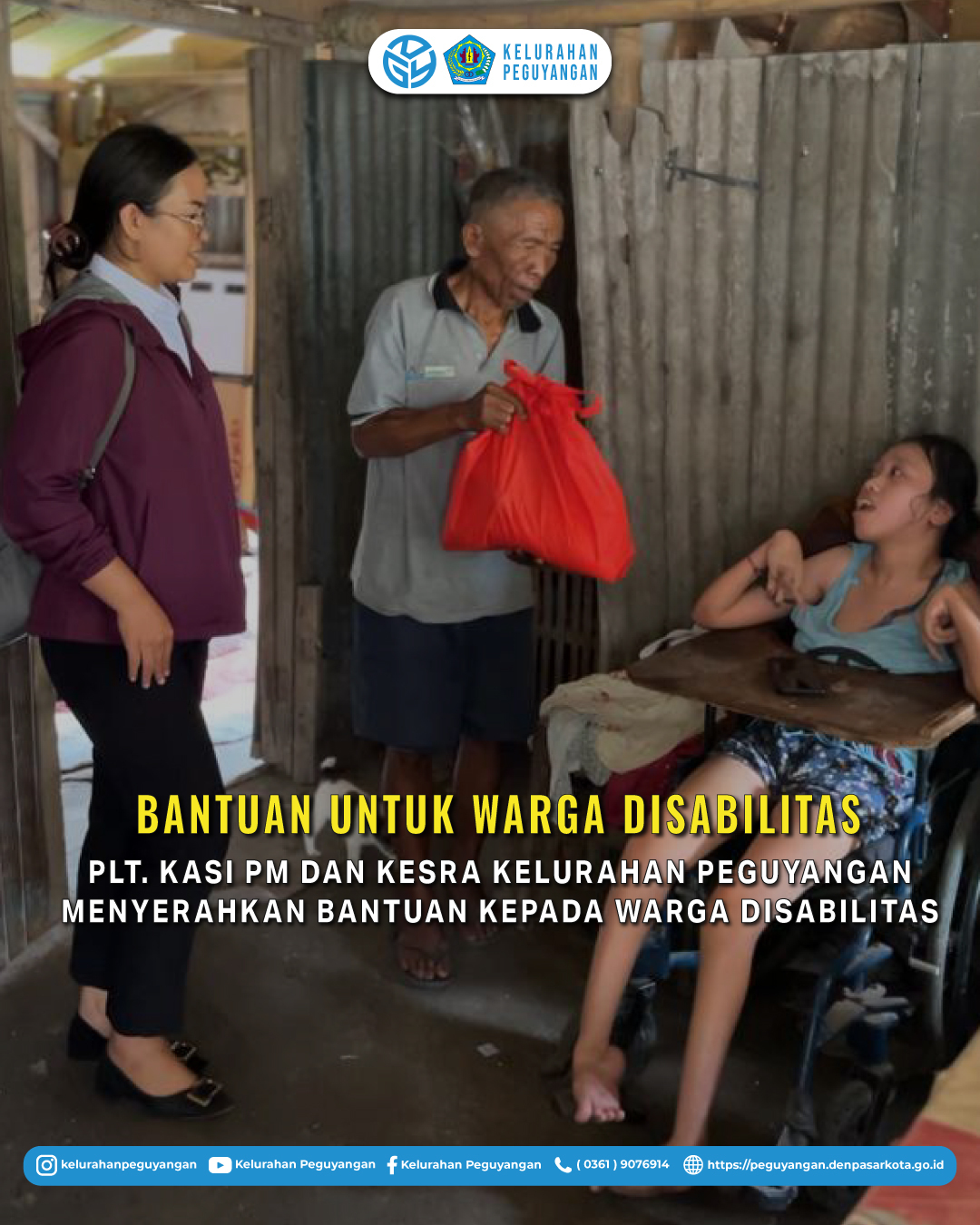 PEMBERIAN BANTUAN UNTUK WARGA DISABILITAS 