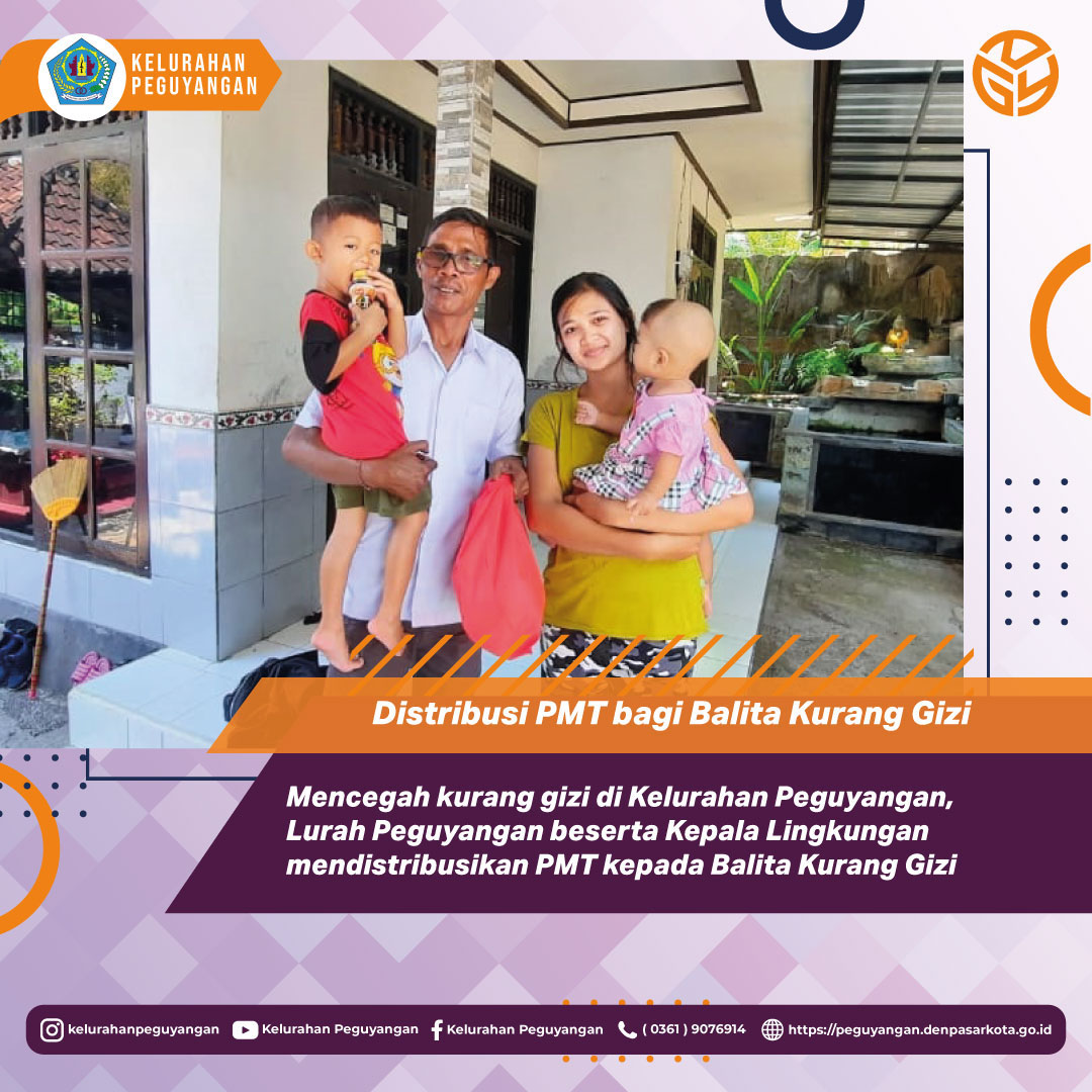 DISTRIBUSI PMT BAGI BALITA KURANG GIZI 