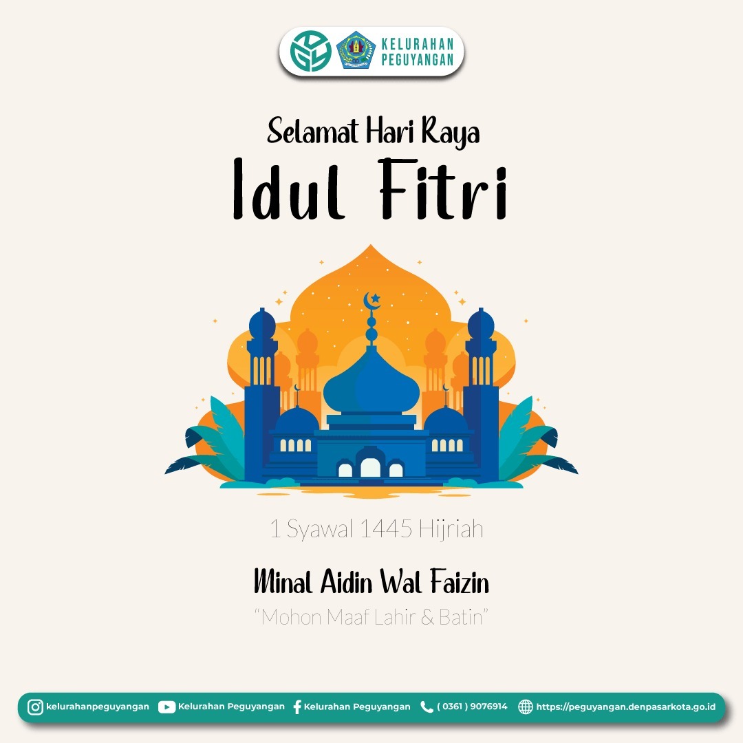 SELAMAT HARI RAYA IDUL FITRI, MINAL AIDIN WAL FAIZIN 