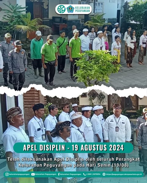 MELAKSANAKAN APEL DISIPLIN 19 AGUSTUS 2024