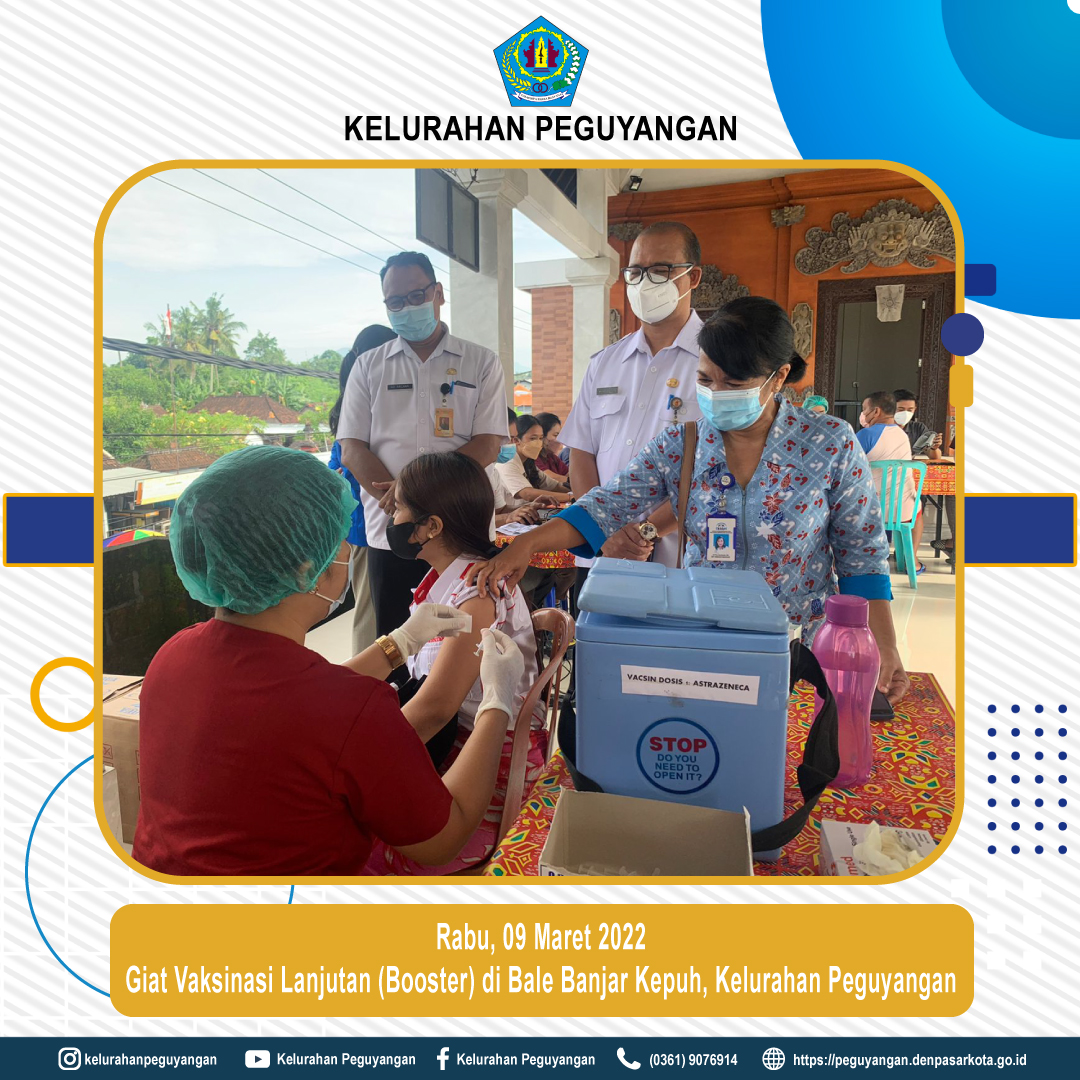 Vaksinasi Booster di Banjar Prajasari