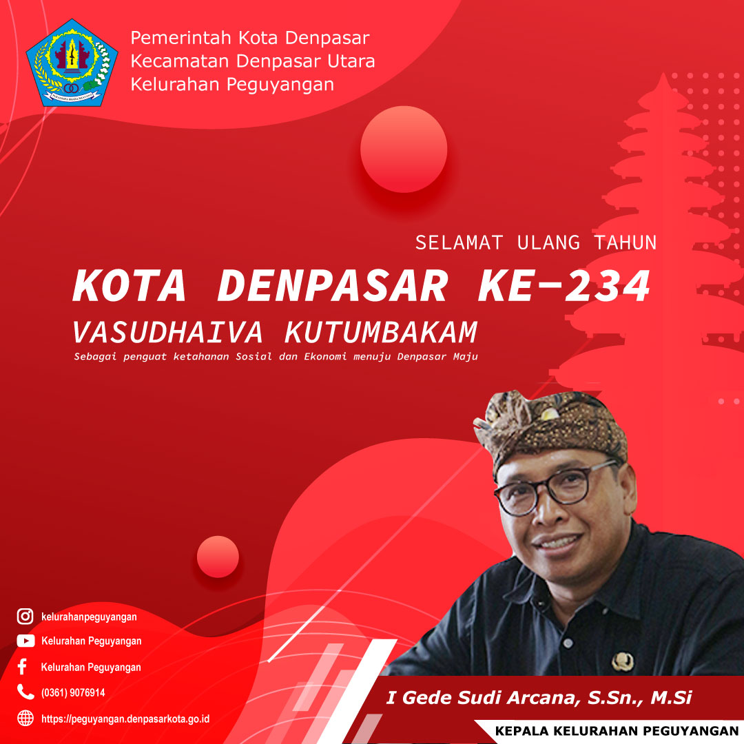 SELAMAT ULANG TAHUN KOTA DENPASAR KE-234