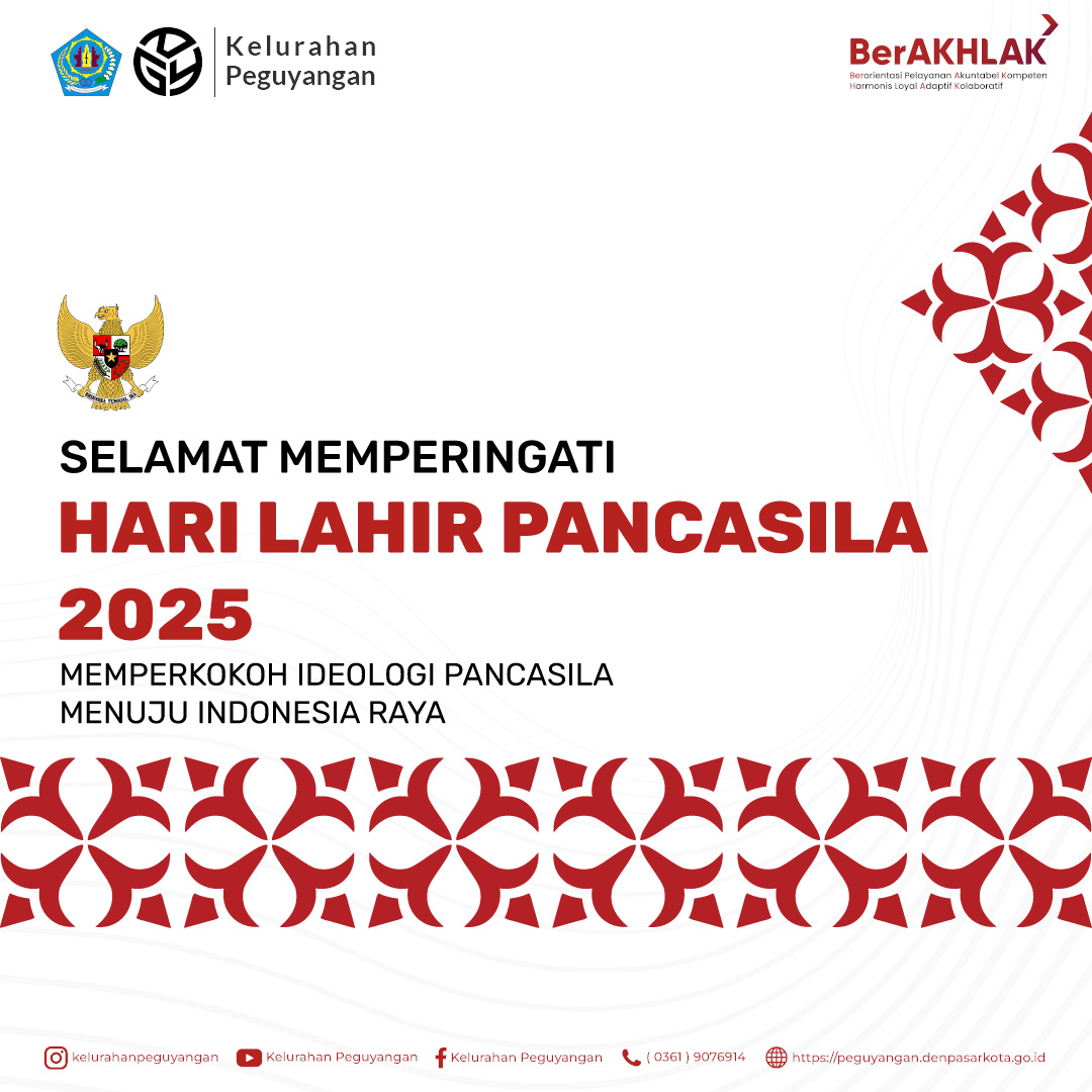 SELAMAT MEMPERINGATI HARI LAHIR PANCASILA 2025