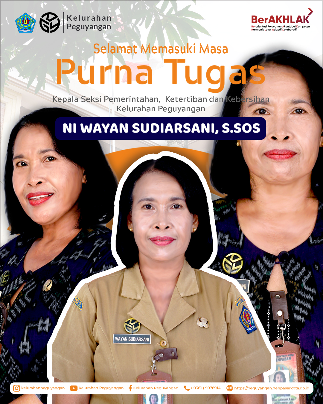SELAMAT PURNA TUGAS NI WAYAN SUDIARSANI