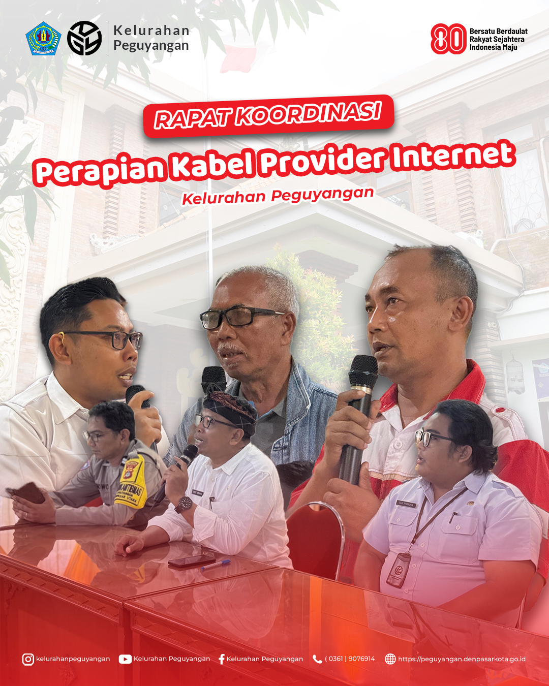RAPAT KOORDINASI PERAPIAN KABEL PROVIDER INTERNET