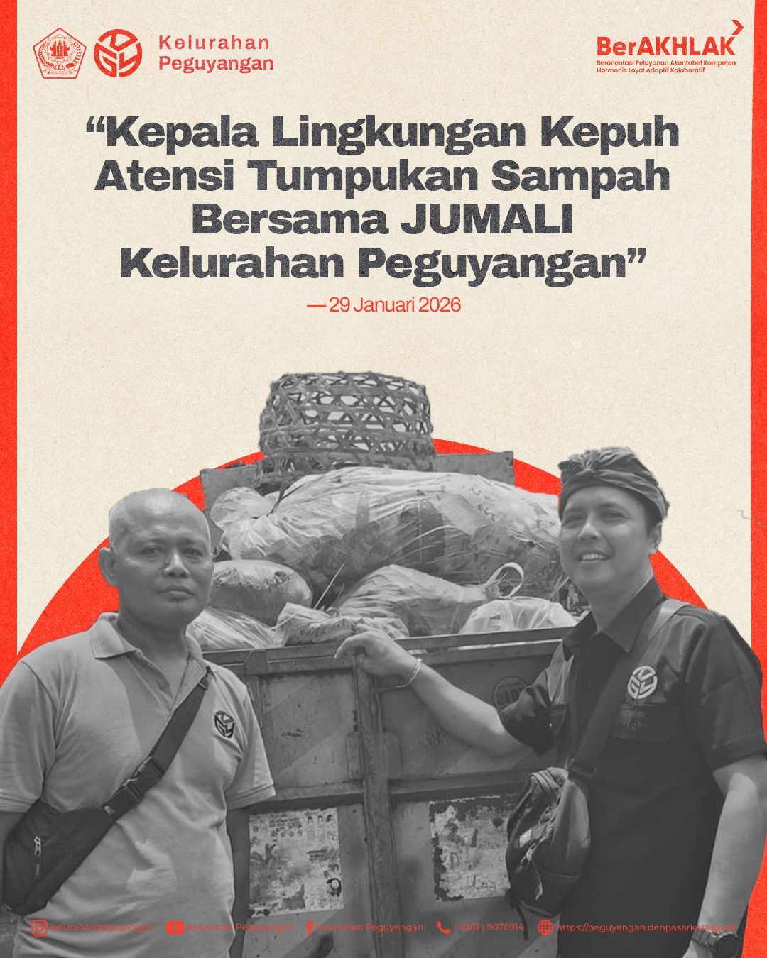 KEPALA LINGKUNGAN KEPUH KEMBALI ATENSI TUMPUKAN SAMPAH