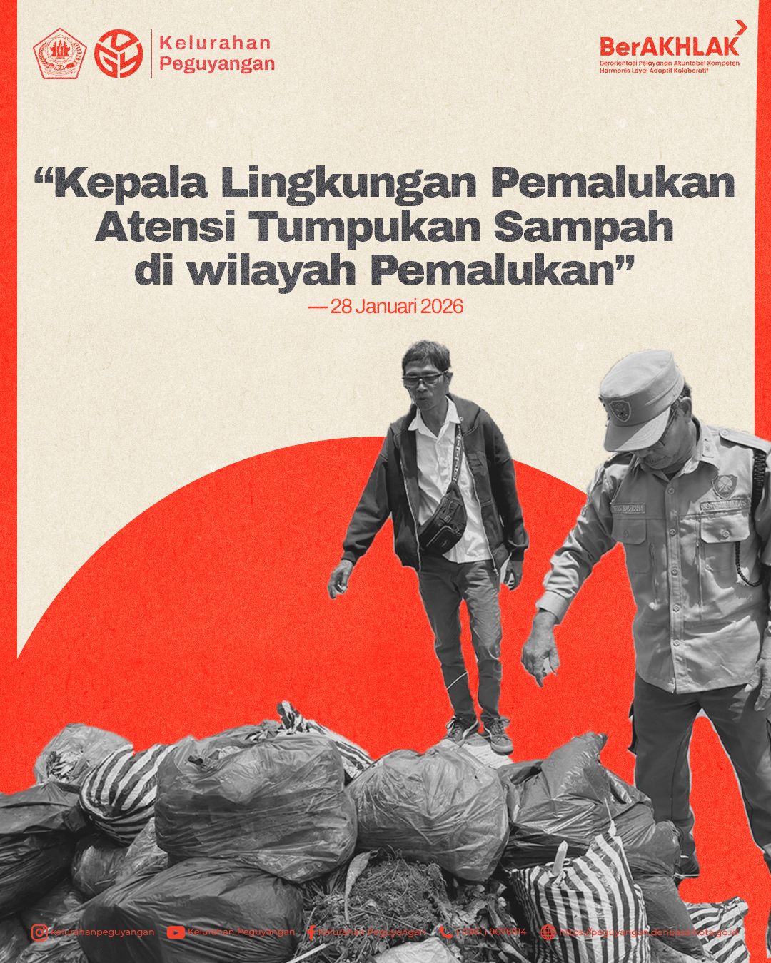 KEPALA LINGKUNGAN PEMALUKAN ATENSI SAMPAH
